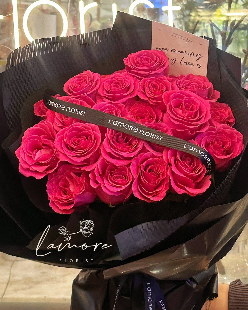 21 Stems Floyd Rose Bouquet|Blush Desire