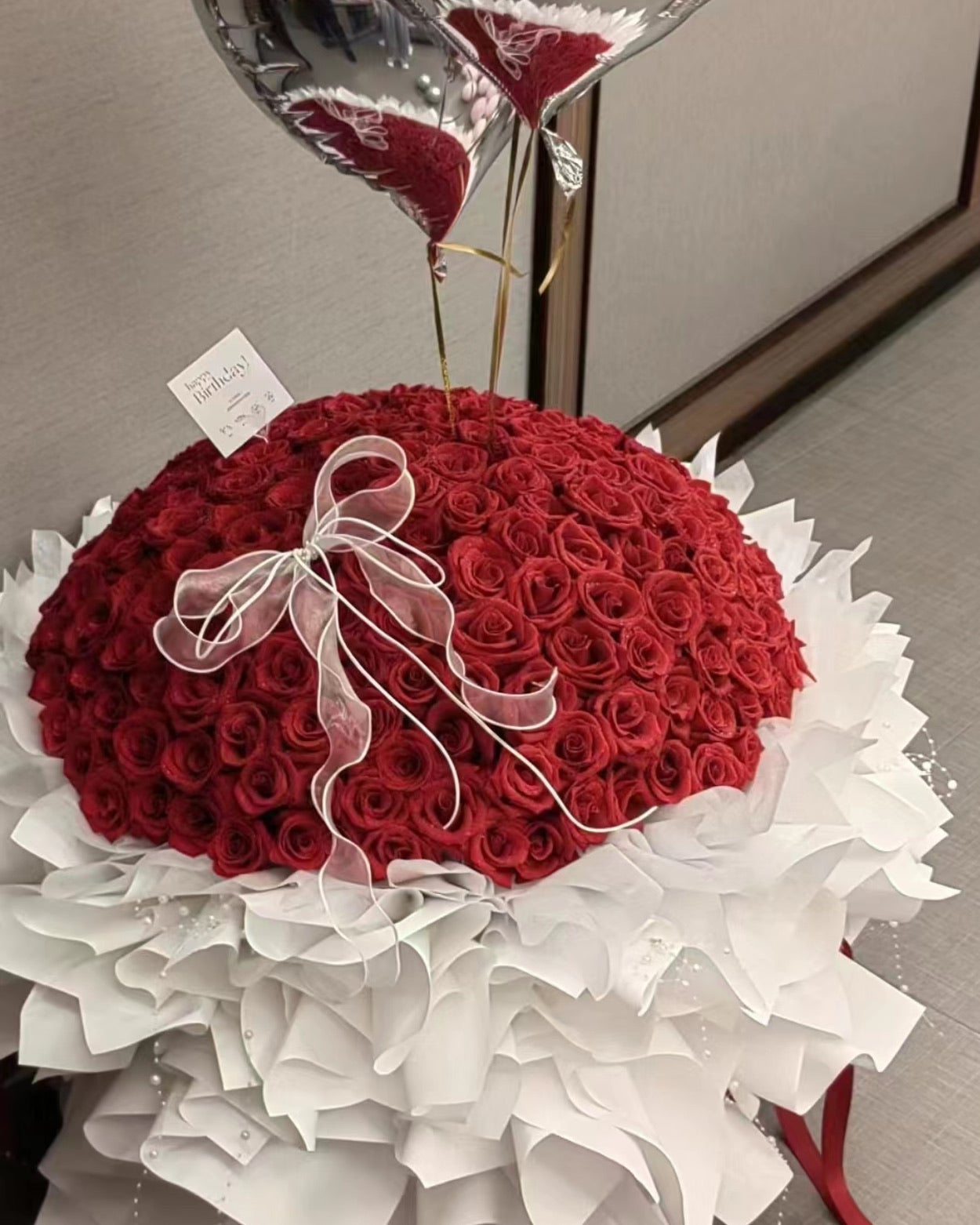 99 Stems Red Rose Bouquet|Rosé Romance