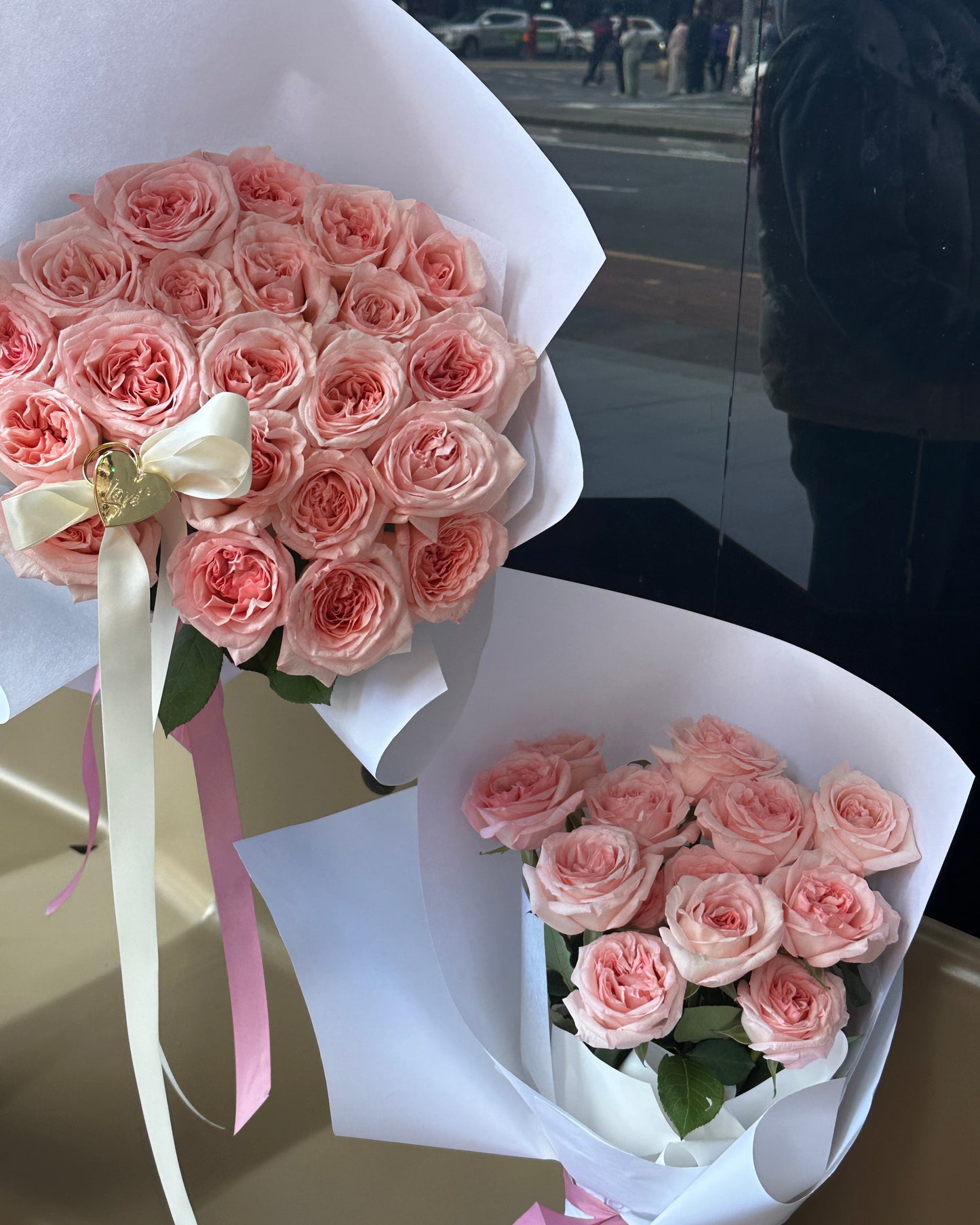 Lychee Rose Bouquet|21 stems