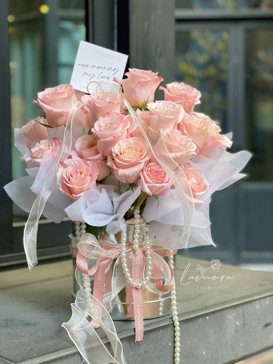 Pink Rose Hat Box