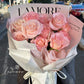 11 Stems Pink Rose Bouquet | Rosy Whisper