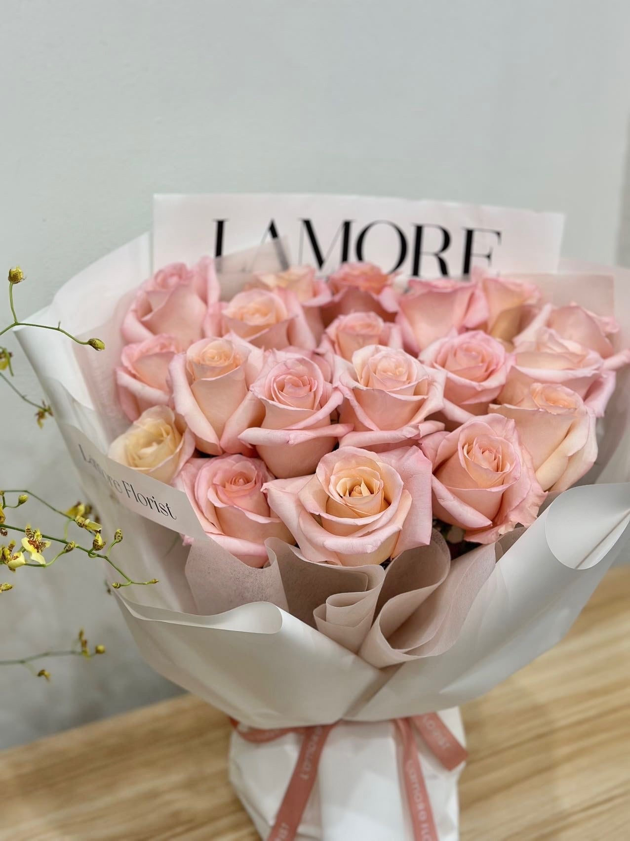 21 Stems Pink Rose Bouquet