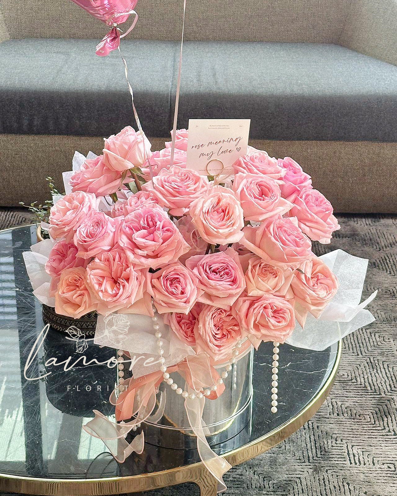 O’Hara Rose (Lychee) Hat Box