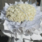 52 Stems White Rose Bouquet｜Ivory Grace