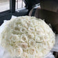 99 Stems White Rose Bouquet｜Ivory Grace