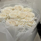11 Stems White Rose Bouquet｜Ivory Grace