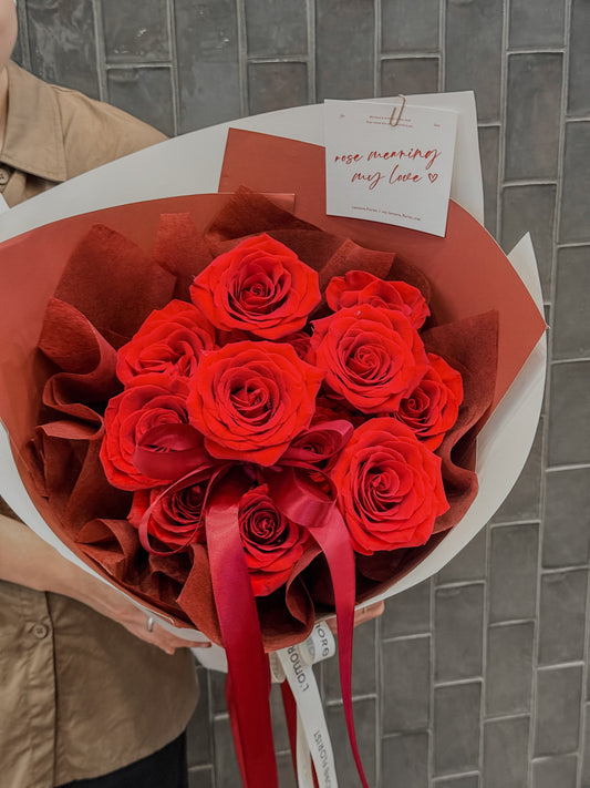 11 Stems Red Rose Bouquet