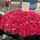 99 Stems Floyd Rose Bouquet｜Blush Desire