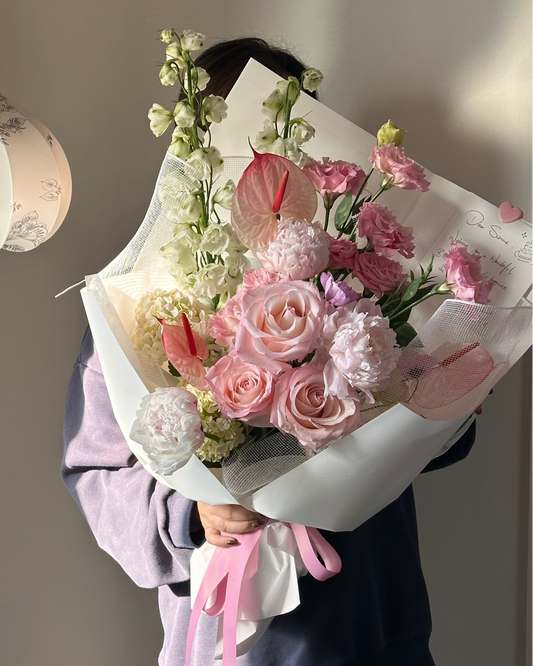 Blush Melody | Pink & White Bouquet