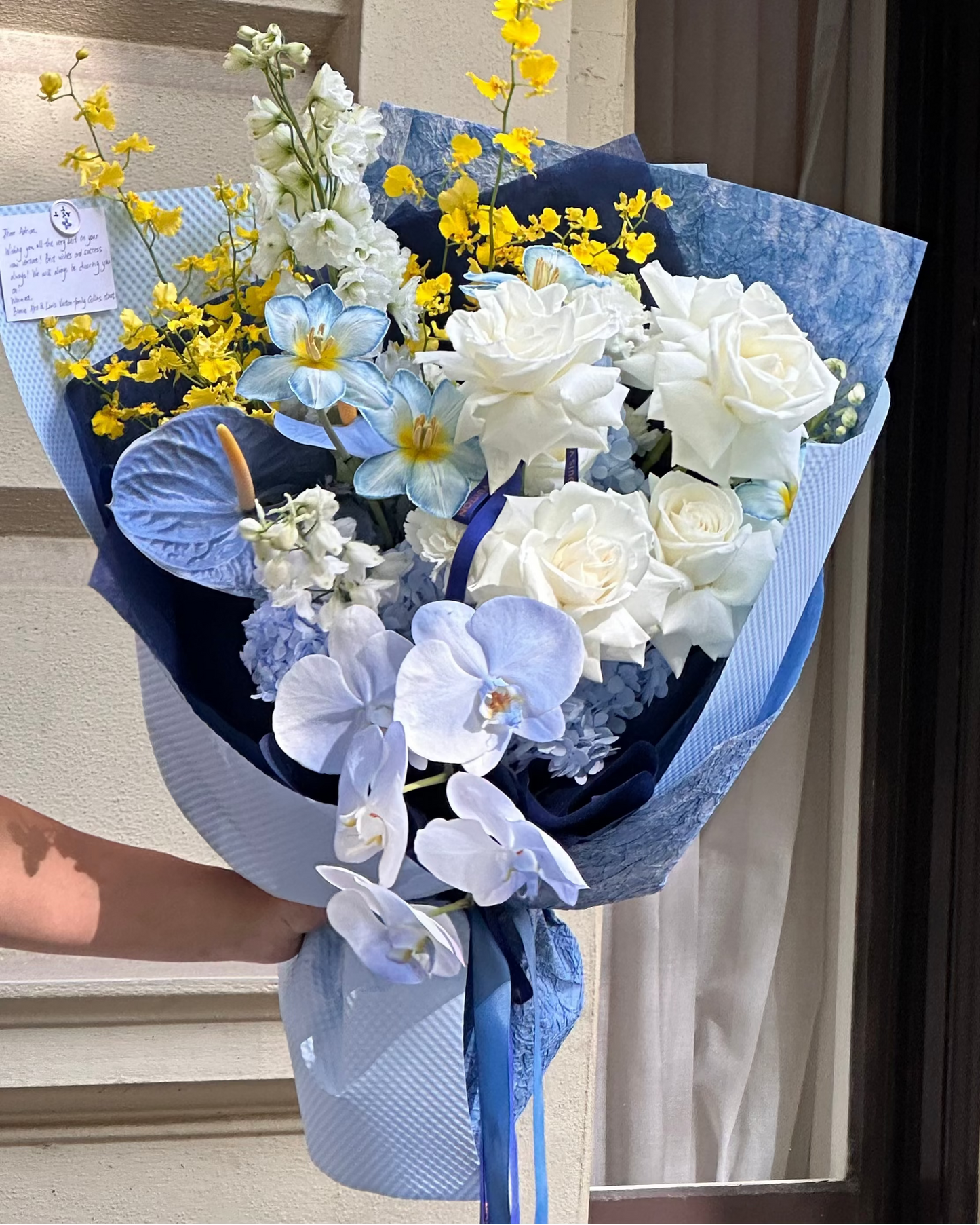 Azure Bloom | Blue & White Bouquet