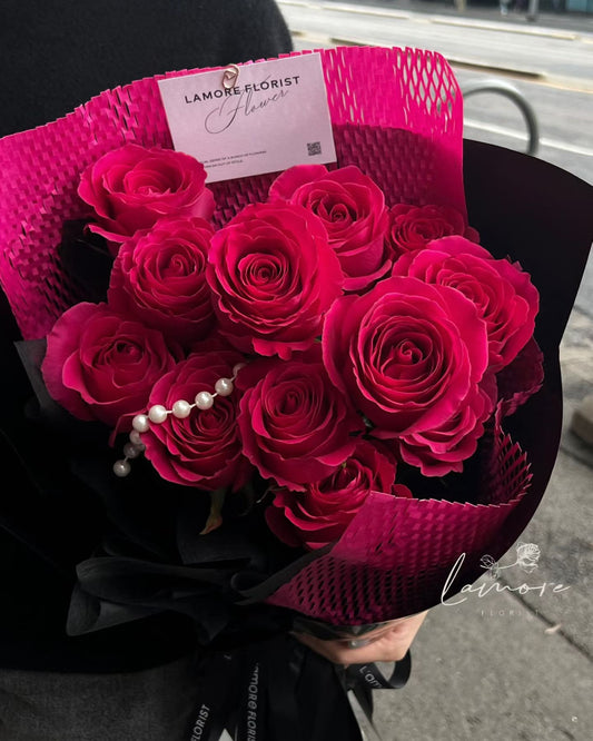 Blush Desire｜11 Stems Floyd Rose Bouquet