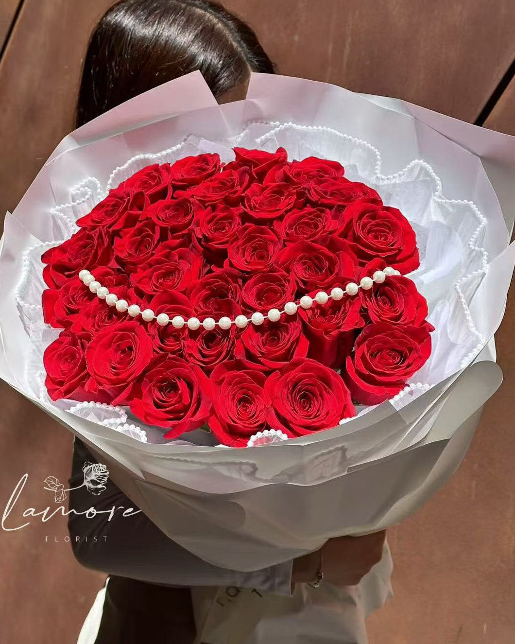 Rosé Romance｜33 Stem Red Rose Bouquet