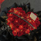 52 Stems Heart-Shaped Red Rose Bouquet | Rosé Romance